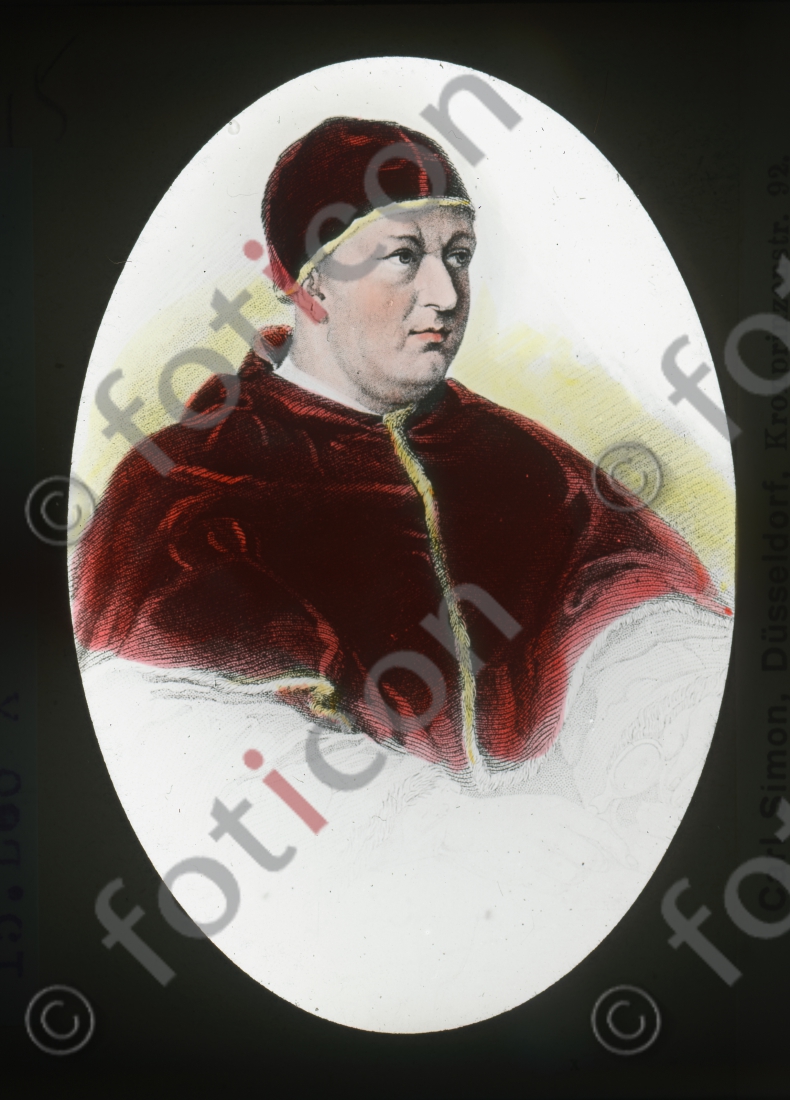 Papst Leo X. | Pope Leo X. - Foto foticon-simon-150-015.jpg | foticon.de - Bilddatenbank für Motive aus Geschichte und Kultur